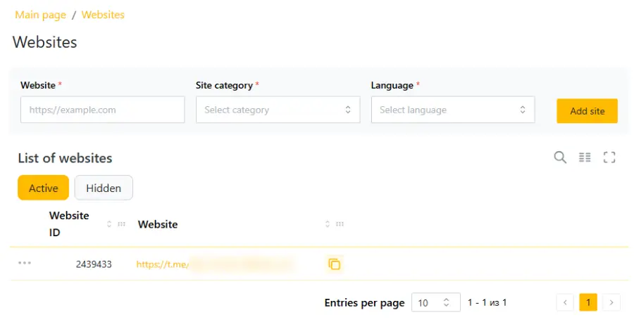 Websites