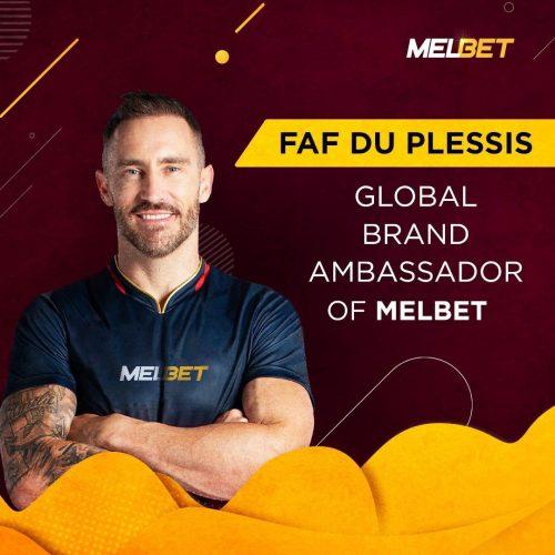 Faf Du Plessis has become MELBET brand ambassador!